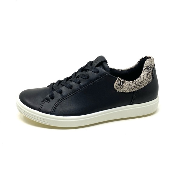 ECCO - WOMENS SOFT 7 Leather SHOES 470343-60099 Black limestone - Picture 1 of 7